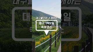 대구출신의 흔치않은 1박2일 대구여행 #shorts #대구맛집 #여행