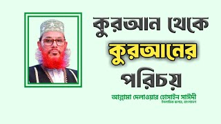 কুরআন থেকে কুরআনের পরিচয় | Quran | Porichoy | HD | Islamic Video | আল্লামা সাঈদী #likeevideo #likee