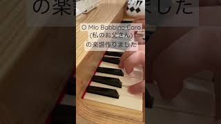 「O Mio Babbino Caro（オ ミオ バッビーノ カーロ「私のお父さん」）」トイピアノで弾いてみた