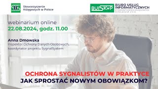 Ochrona Sygnalistów w praktyce – Jak sprostać nowym obowiązkom