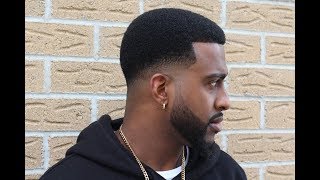 HOW TO CUT A LOW BALD FADE with AFRO | @barberjdub