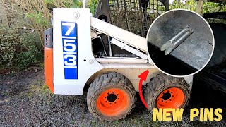 Repairing Bobcat 753 attachment pins + New Bushings