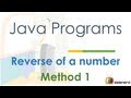 50 Java Reverse of Number Method 1 |