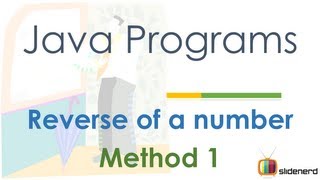 50 Java Reverse of Number Method 1 |