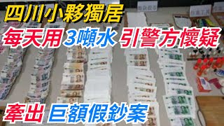 四川小夥獨居，每天用3噸水引警方懷疑，牽出巨額假鈔案【奇趣天下】#奇聞#新聞#社會#奇葩#事件