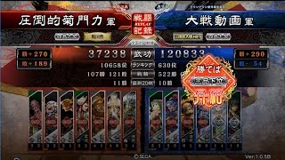 [三国志大戦4] 7枚牛輔ワラ vs 回復の舞 関興と仲間たち [無血開城]