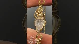 ロシア産フェナカイト×ラリマー 【Mineral Stone Pendant】#Shorts