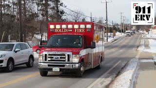 Hollis Fire Ex-Ambulance 1 Responding