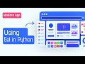 Modern GUI With Eel In Python | Automate Eel GUI Creation - Use Eel Creator to Create GUI 🔥🔥