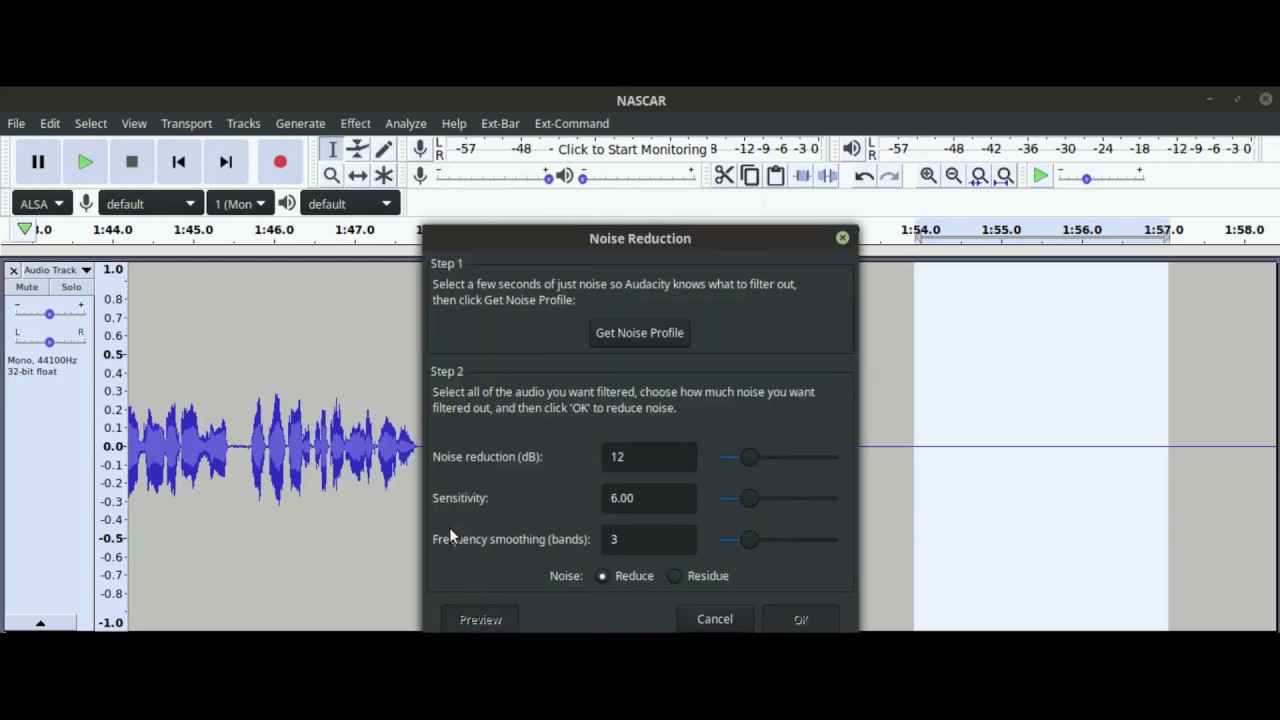 How To Use Noise Reduction In Audacity To Remove The Hissing Noise ...