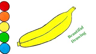 How to Draw a Banana Easy Step by Step very easy