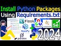 How to Install Python Packages using Requirements.txt on Windows 10/11 [ 2024 ] Complete Guide