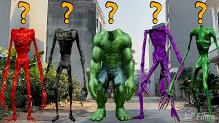 WRONG HEADS CARTOON CAT HULK, Siren Head Light, Siren Head Shark, Siren Head Godzilla - MP Films