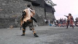 熊本城おもてなし武将隊　２０１６．４．４午後演舞