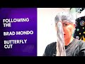 I tried the @BradMondo Butterfly Cut on My Really Long Curly Gray Hair DIY Layers Haircut Face Frame