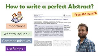 How to write an abstract?