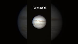 Jupiter in telescope #90x zoom # 180x zoom #300x zoom #600x zoom #900x zoom and 1200x zoom
