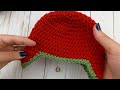 how to crochet an apple baby hat crochet baby hat pattern