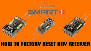 HOW TO RESET ANY SPEKTRUM RECEIVER TO FACTORY SETTINGS #spektrumrc #rcplane