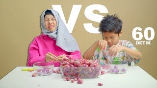 60 Detik Battle | Fatim VS Fateh Kupas Bawang Merah Sampe Nangis