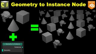 Geometry to Instance node's speciality! - Blender 4.2 Geometry node Tutorial