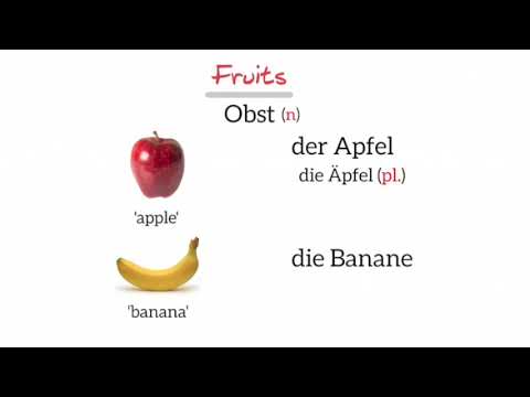 Lesson 17: Fruits - Das Obst - YouTube