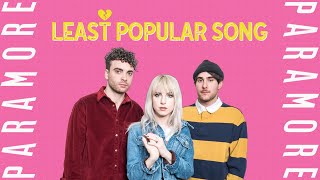 LEAST popular PARAMORE song
