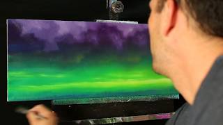 Surreal Sky Oil Painting Time Lapse With Tim Gagnon - Cloudscapes and landscapes