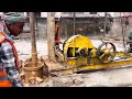 এক পায়া গাছা পাইল বোরিং কাস্ট ইন সি টু পাইল । cast in situ pile single support piling rig machine