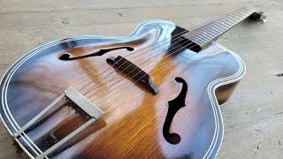 A Vintage Harmony Archtop #harmonyguitars #archtop #vintageguitar #guitar #harmonychicago #usaguitar