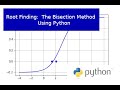 More on Root Finding:  The Bisection method Using Python