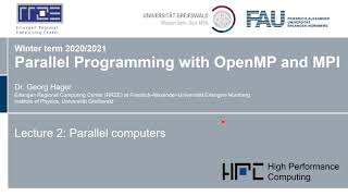 Parallel Programming 2020: Lecture 2 - Computer Architecture