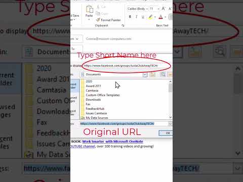 How to shorten a URL in an email message #shorts