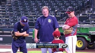 SD@ARI: Padres players wish a Happy Father's Day