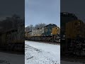 csx 1776 spirit of armed forces leads a high priority intermodal.