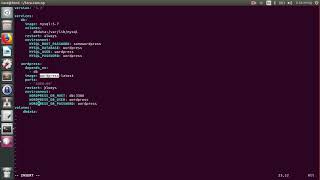 Building wordpress container with docker compose