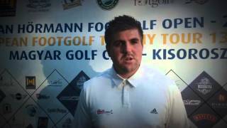 Ben Clarke, winner of the III. Hungarian Hörmann Footgolf Open