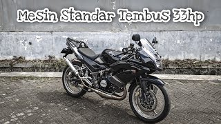 Dyno Test Kawasaki Ninja 150 RR Mesin Standar Tembus 33HP // BRT Super Dyno