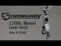 Strongway Heavy-Duty Lever Hoist  2200-Lb. Lift Capacity 15ft. Lift