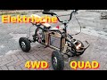 Electric 4WD quad with BLDC hoverboard motors