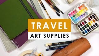 My travel art supplies - Favorite art supplies in my art bag