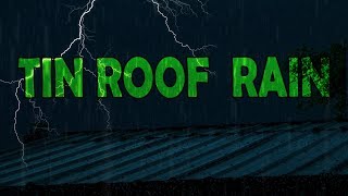 🎧 TIN ROOF RAIN with Thunderstorm | Ambient Noise Sleep and Meditation Sounds| @Ultizzz day#49