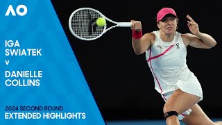 Iga Swiatek v Danielle Collins Extended Highlights | Australian Open 2024 Second Round