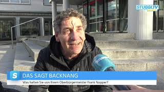 Umfrage in Backnang: Was halten Sie von der Arbeit von Frank Nopper?