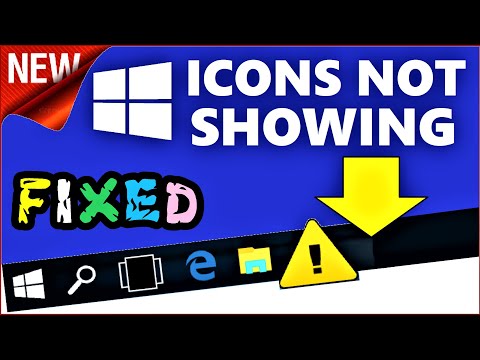 Icons not showing on taskbar Windows 10 FIX | How to Refresh Taskbar Icons in Windows 10 / 8 / 7