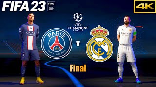 FIFA 23 | PSG vs. REAL MADRID | Ft. Ronaldo｜UEFA Champions League Final | PS5 4K