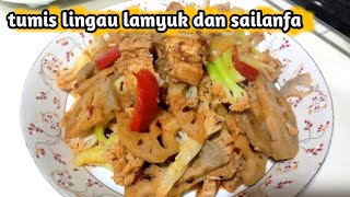 Resep Tumis Akar Teratai || Masakan Hongkong