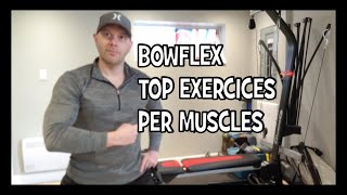 Bowflex all best exercices per muscles Pr1000 & Blaze workout