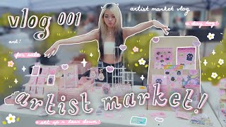 Artist Market VLOG! New Prints + Set Up n Tear Down! | Tiffany Weng