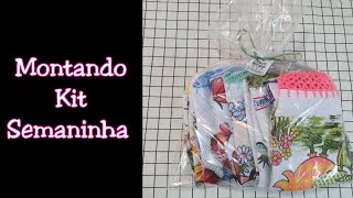 MONTANDO KIT SEMANINHA /BARRADINHOS NOS PANOS DE PRATO /#CROCHE